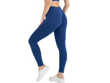 Dames Sportlegging WOOSTER® - Shape & Liftend Effect - Blauw, Verzenden, Nieuw