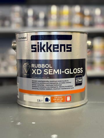 Sikkens Rubbol XD Semi-Gloss 2,5L in elke kleur, Minder dan 5 liter, Nieuw, Lak