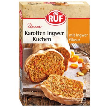 RUF Cakemix Wortel-Gember 510g, Verzenden, Nieuw