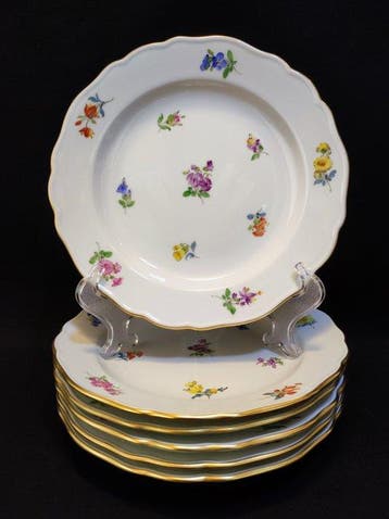 Meissen - Bord (6) - Ø 18,3 cm 6er Set
