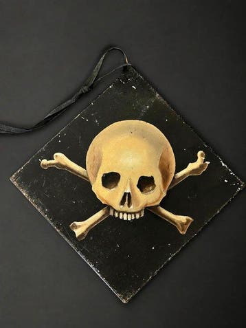Gedenk te sterven. - Metaal - 1900-1910 - Rouwdecoratie, Antiek en Kunst