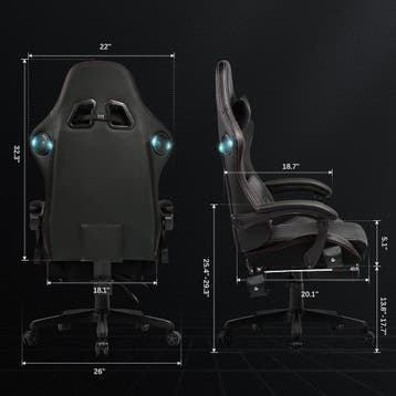 GTPLAYER Gamingstoel, gamingstoel, bureaustoel, racestoel me, Verzenden, Zo goed als nieuw