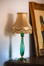 Crystal et Bronze Paris - Staande lamp - Verguld brons -, Antiek en Kunst