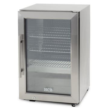 HCB Barkoeling - klapdeur - outdoor - 63 liter - RVS - 230V, Verzenden, Nieuw in verpakking, Koelen en Vriezen