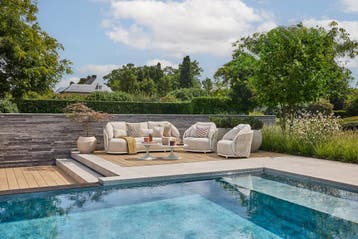 Vivaro stoel bank loungeset 5 delig | Camel sand | clouded, Ophalen of Verzenden, Nieuw