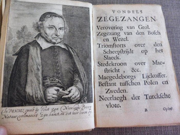 Joost van den Vondel - Poëzy of verscheide gedichten, by een, Antiek en Kunst, Antiek | Boeken en Bijbels
