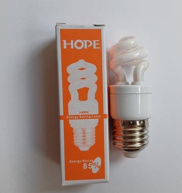 Mini spaarlamp 3 watt E27 2700K, Huis en Inrichting, Lampen | Losse lampen, Verzenden, Nieuw, E27 (groot), Spaarlamp