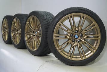 BMW M2 M3 M4 G87 G80 G82 829M 19 inch velgen Michelin Winter, 19 inch, Gebruikt, Velg(en), Winterbanden