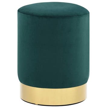 Poef Goud/Groen 36cm | Tweedekansje | OP=OP, Ophalen of Verzenden, Nieuw, Overige materialen