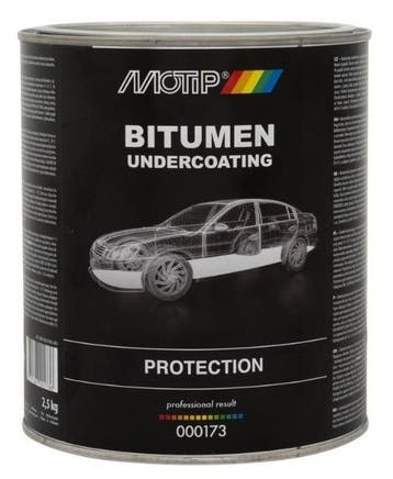 Bitumen coating / tektiel Motip - Blik 2.5kg, Verzenden