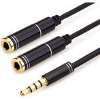 Jack Splitter | Audio Splitter 3.5 mm Jack | Audio Splitter, Ophalen of Verzenden, Nieuw