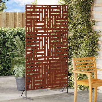 vidaXL Privacyscherm 100 x 50 x 180 cm weervast staal, Verzenden, Nieuw, IJzer