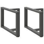 vidaXL Salontafelpoten 2 st T-vormig 60x25x(42-43) cm staal, Verzenden, Nieuw