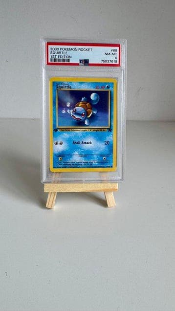 Pokémon - 1 Graded card - Squirtle #68 First edition - PSA 8, Nieuw