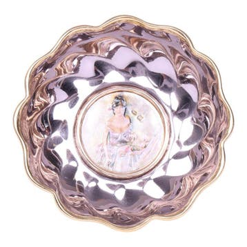 Lorenzi Verzilverde Decoratieschaal met Dame-medaillon - Ita, Verzenden