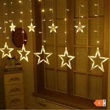 LED Sterrengordijn Lichtslinger 138 LED Raamverlichting, Verzenden, Nieuw