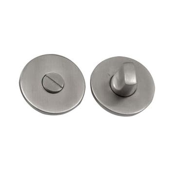 Shuffle toilet-/badkamersluiting rond dun 4mm - RVS, Doe-het-zelf en Verbouw, Hang- en Sluitwerk, Verzenden, Nieuw