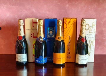 Moët & Chandon, Pommery, Veuve Clicquot, Original Gift Box -, Nieuw