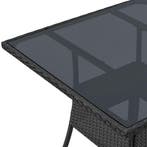 Polyrotan Tuintafel / Bijzettafel / Balkontafel Yoro - Vierk, Tuin en Terras, Tuintafels, Verzenden, Nieuw