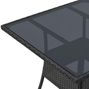 Polyrotan Tuintafel / Bijzettafel / Balkontafel Yoro - Vierk, Tuin en Terras, Tuintafels, Verzenden, Nieuw