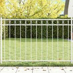vidaXL Hecelement ASSEN Wit 170 x 100 cm Staal, Tuin en Terras, Schuttingen, Verzenden, Nieuw, IJzer