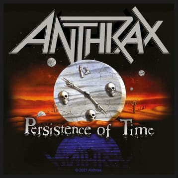 Anthrax Persistence of Time patch officiële merchandise, Ophalen of Verzenden, Nieuw, Kleding