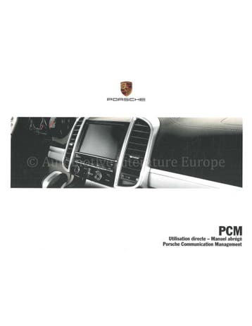 2015 PORSCHE PCM VERKORT INSTRUCTIEBOEKJE FRANS