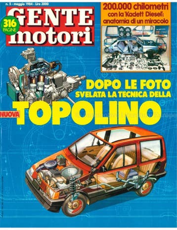 1984 GENTE MOTORI MAGAZINE 05 ITALIAANS, Nieuw, Author