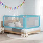 vidaXL Bedhekje peuter 190x25 cm stof blauw, Verzenden, Nieuw