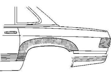 Wielrand rechts |  Mercedes w114, Mercedes w115, Ophalen of Verzenden, Nieuw