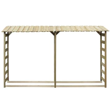 vidaXL Haardhoutopslag 300x44x176 cm geïmpregneerd, Verzenden, Nieuw