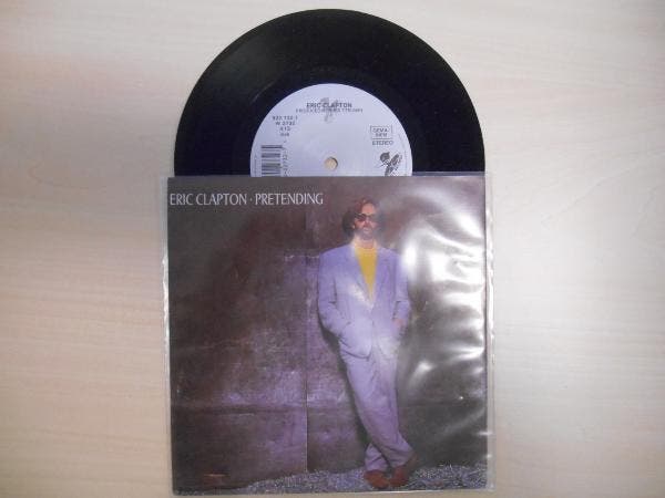vinyl single 7 inch - Eric Clapton - Pretending, Cd's en Dvd's, Vinyl Singles, Zo goed als nieuw, Verzenden