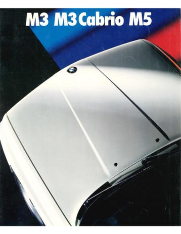 1990 BMW M3 CABRIOLET M5 BROCHURE DUITS, Boeken, Nieuw, BMW, Author