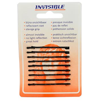 Invisible  Haarschuifjes  Zwart  Kort  9 Stuks, Verzenden, Nieuw