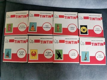 MKL - Tintin - 8 livrets décalcomanies tintin, Nieuw