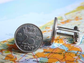 Originele munt sieraden en manchetknopen in geboortejaar, Ophalen of Verzenden, Nieuw, Overige materialen