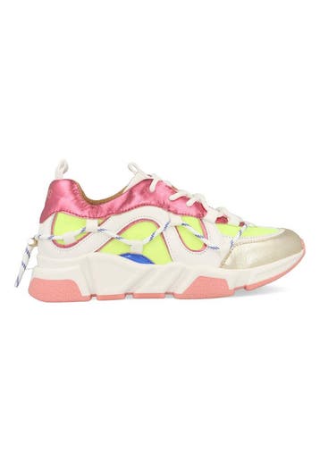 DWRS Chicago B10475-05-7758 Geel / Roze-38, Kleding | Dames, Schoenen, Verzenden, Nieuw, Geel