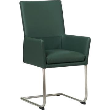 Leren eetkamerstoel Rumor - Toledo Forrest (groen) -, Overige kleuren, Nieuw, Leer, Ophalen of Verzenden