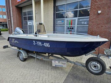 Yamarin 470 consoleboot + Honda 60pk buitenboordmotor (2022), Watersport en Boten, Ophalen, Gebruikt, Buitenboordmotor, 50 tot 70 pk