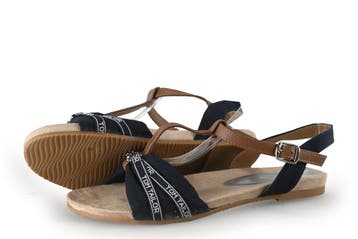 Tom Tailor Sandalen in maat 41 Blauw, Zo goed als nieuw, Verzenden, Blauw, Sandalen of Muiltjes