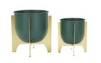 VAASHOUDER GRENT SHET SET 2 STUKS CM Ø 24,5X26-19X21, Ophalen of Verzenden, Nieuw