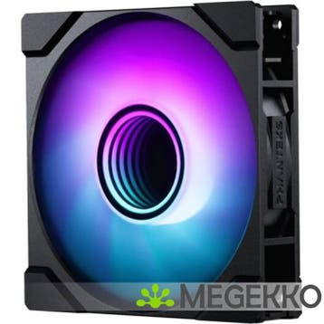 PHANTEKS M25 Gen2 PWM D-RGB Reverse Blade 120mm Black, Verzenden, Nieuw