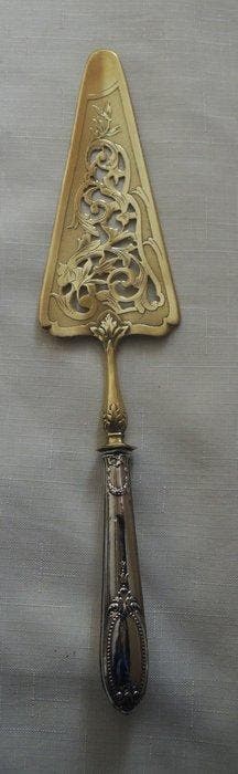 Gebakschep - .950 zilver, Antiek en Kunst, Antiek | Goud en Zilver