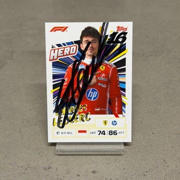 Ferrari - Topps 31 Hero Charles Leclerc Signed - Charles, Nieuw