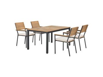 Veiling - Juskys Tuinset / Eetset Rhodos - Acaciahout - 5-de, Tuin en Terras, Nieuw