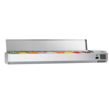 GGM Gastro | Opzetkoelvitrine ECO - 2000x395mm - 9x GN 1/3 |, Verzenden