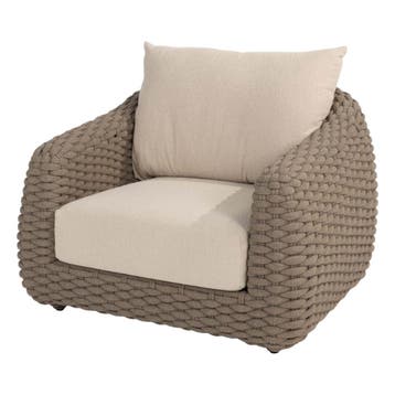 4 Seasons Outdoor Maxime lounge stoel incl. 2 kussens -, Nieuw