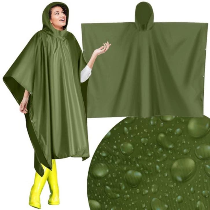 Trizand Regenponcho – Groene Waterdichte Poncho – Unisex, Fietsen en Brommers, Fietsaccessoires | Fietskleding, Nieuw, Ophalen of Verzenden