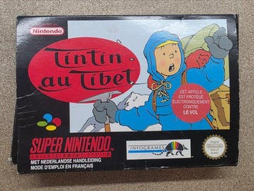 Nintendo - Snes - Tintin au Tibet - 1st Edition - FAH, Nieuw