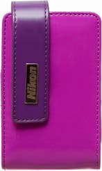 Nikon Coolpix CSS30 Compact Leren Case - Paars, Verzenden, Zo goed als nieuw